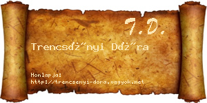 Trencsényi Dóra névjegykártya